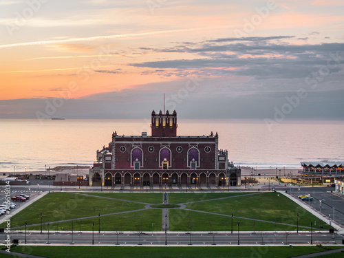 Asbury Park Convention Hall during sunrise