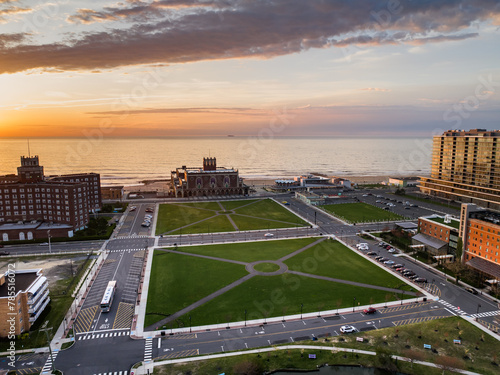 Asbury Park NJ from an aerial view