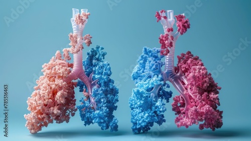 Comparative Visualization of COPD Affected and Healthy Lungs Highlighting Smoking Risks