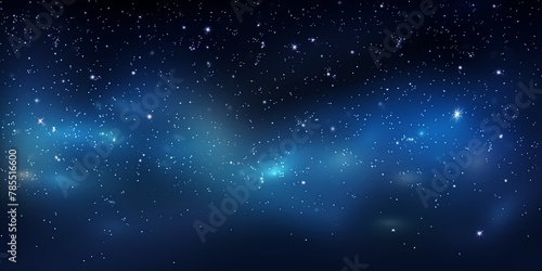 Starry night sky background with glowing stars on a dark backdrop with copy space for text design photo or product  empty blank copyspace