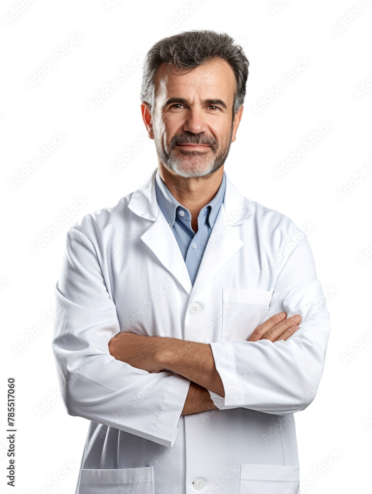 Professional pharmacist in transparent background