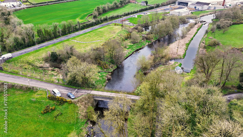 Aerial view of Ballievey Bridge Banbridge County Down Northern Ireland photo