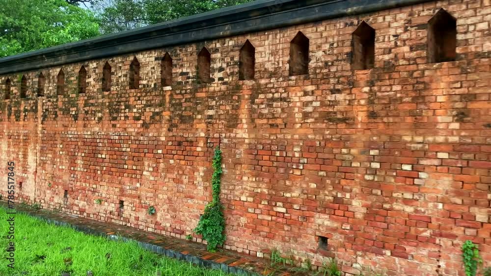 Manipur Monument citadal wall inside kangla fort campus, historical monument of manipur ...