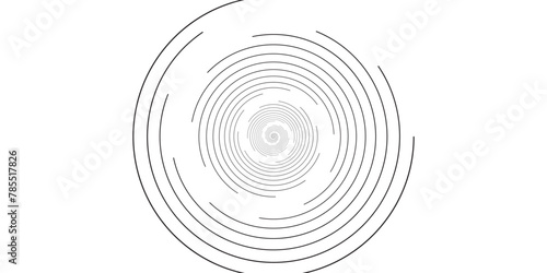 Set of spiral elements.vector illustration