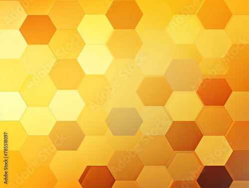 Tan and yellow gradient background with a hexagon pattern in a vector illustration © Celina