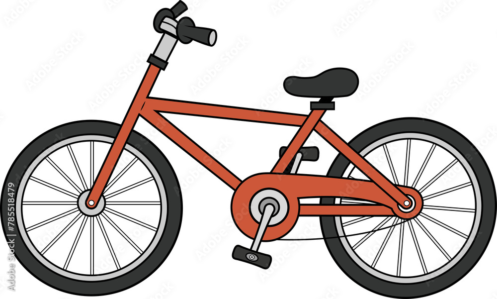 Obraz premium Bicicleta ilustracion formato png.