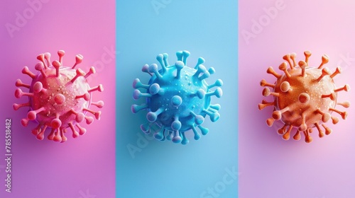 Symbolic Viral Infections and Treatment Concepts for Medical and Healthcare Imagery
