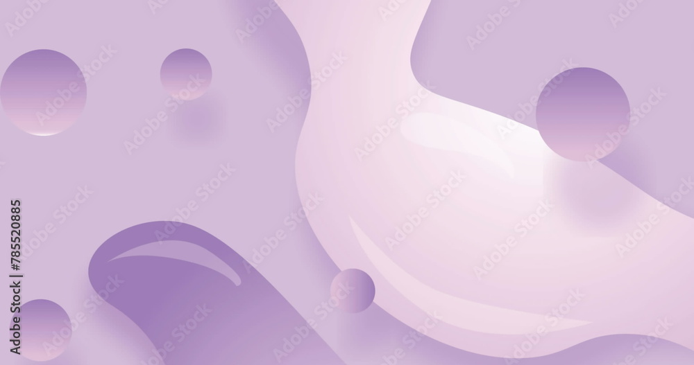 Image of icon over shapes on purple background