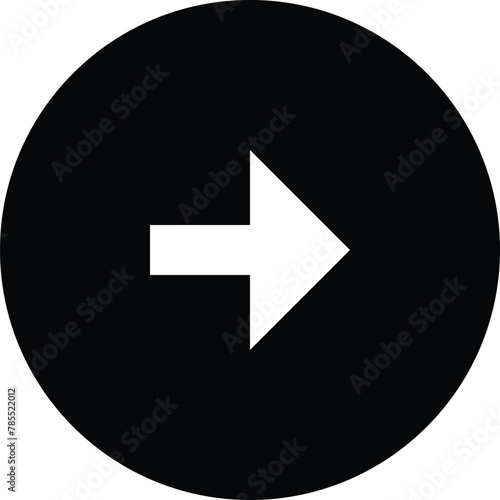 Play right arrow button flat vector icon isolated on a white background. Youtube icon. mx player icon