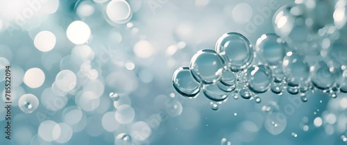 Wallpaper Mural Hexagonal skin cells being gently exfoliated, revealing brightness, with a spa water background blurred Torontodigital.ca