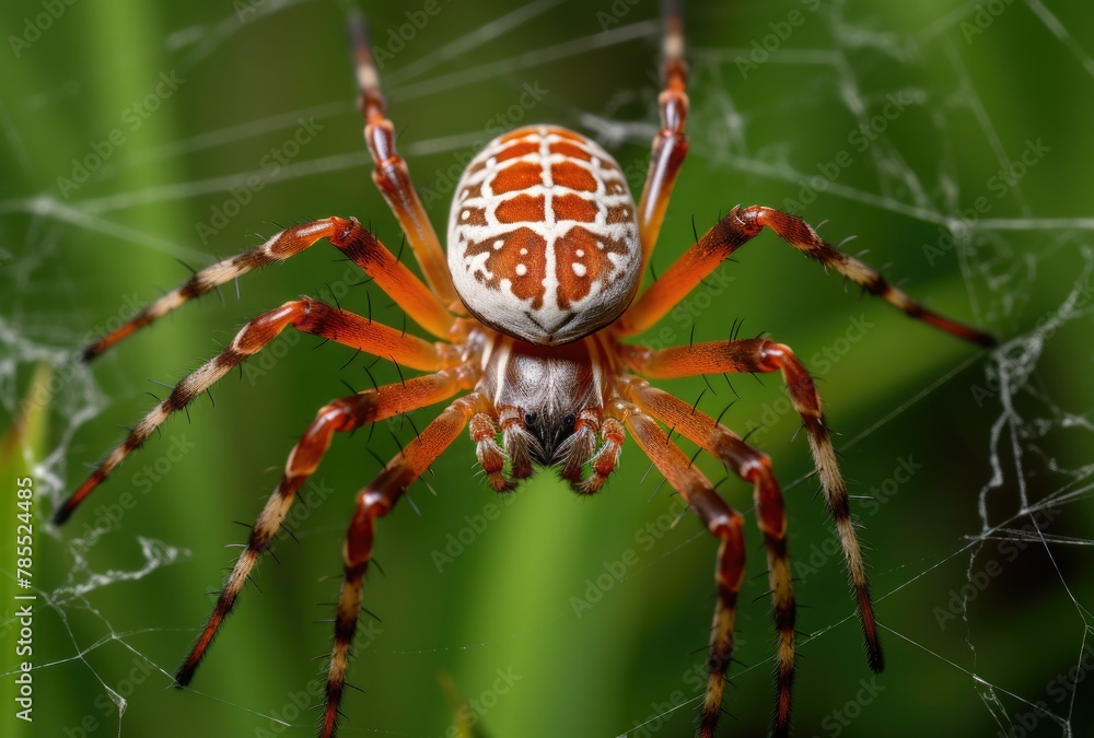 Image of garden spider (Araneus diadematus) on web. Insect Animal Image of garden spider (Araneus diadematus) on web. Insect Animal