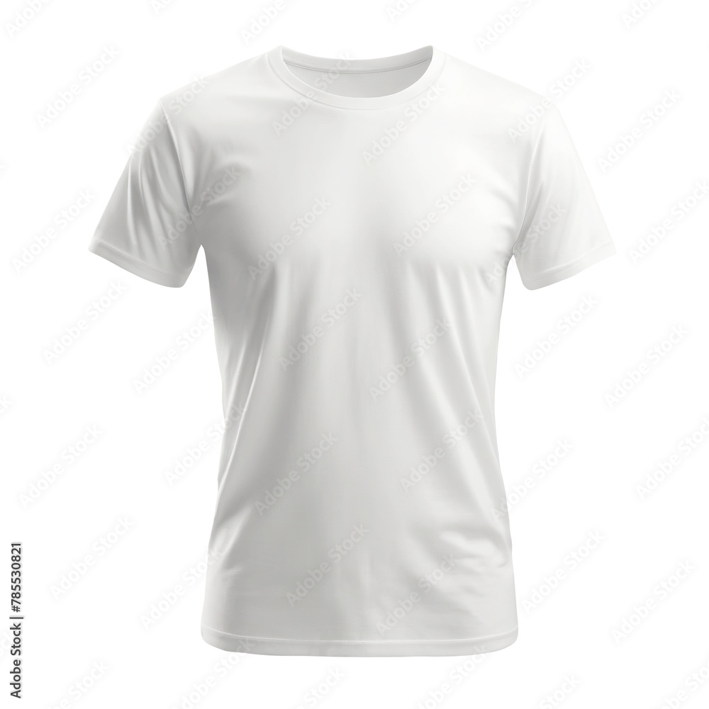 white T-shirt mockup. Clear Mockup of realistic shirt. isolated on white background white T-shirt mockup. Clear Mockup of realistic shirt. isolated on white background