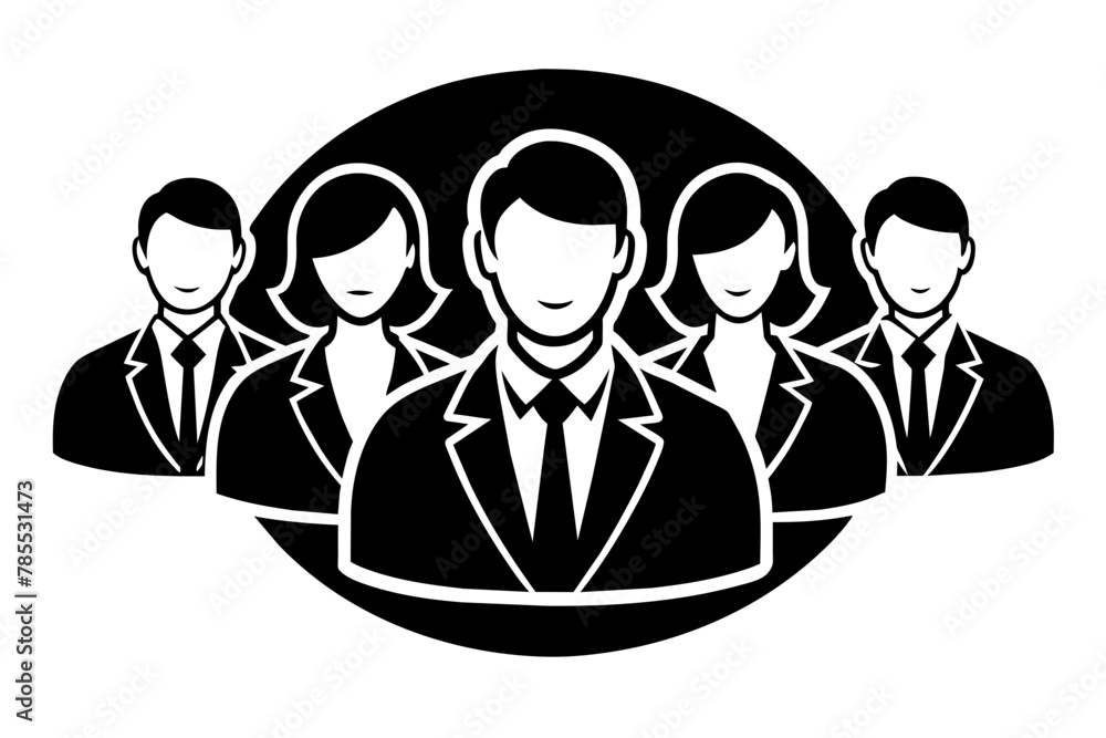 vector set featuring rounded business people icons, perfect for various business and professional contexts vector set featuring rounded business people icons, perfect for various business and professional contexts