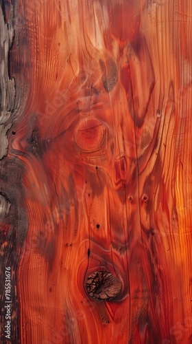Yew Wood with Dark Color and Red Hue
