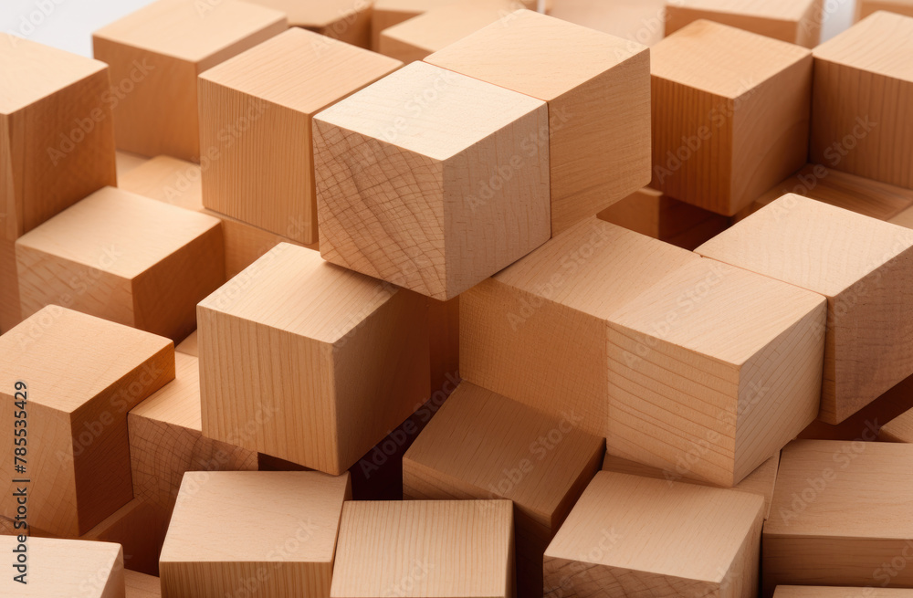 Wooden blocks image isolated on white background with clipping path Wooden blocks image isolated on white background with clipping path