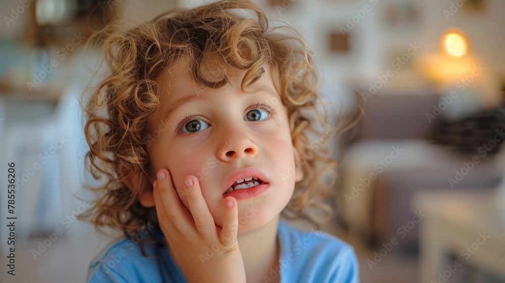 Curious and Captivated Child with Expressive Facial Expression Exploring the World with Wonder and Delight Curious and Captivated Child with Expressive Facial Expression Exploring the World with Wonder and Delight