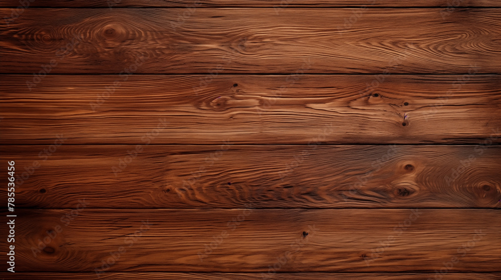 Oil-Treated Wood Background Coated for Protection and Luster