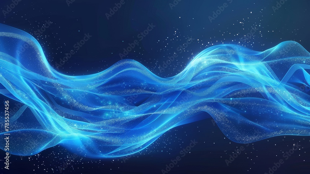 Animated blue wind air flow light effect. Cold fresh wave modern. Transparent ice puff stream with vacuum vortex trail. Animated blue wind air flow light effect. Cold fresh wave modern. Transparent ice puff stream with vacuum vortex trail.