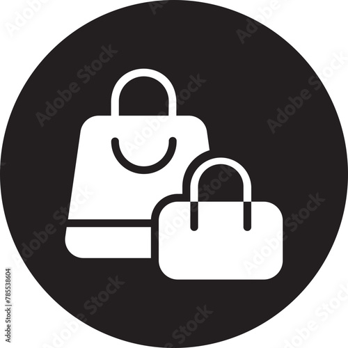 shopping bag glyph icon