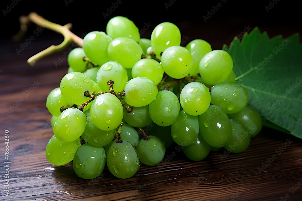 Fresh Green grapes fruits. Ripe Green grapess on wooden background Fresh Green grapes fruits. Ripe Green grapess on wooden background
