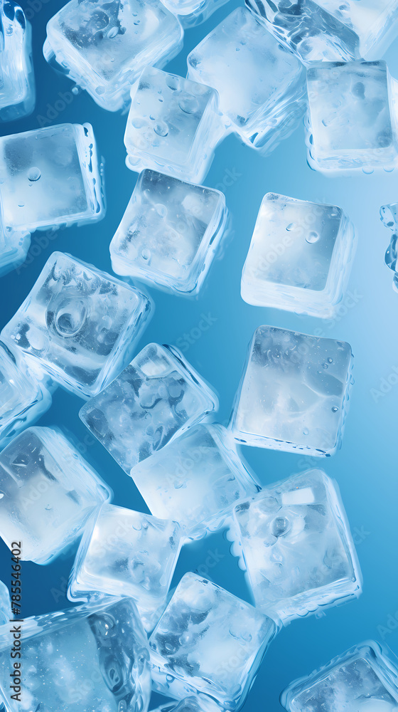 Obraz premium Cool and refreshing ice cubes