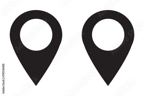 GPS map location icon photo
