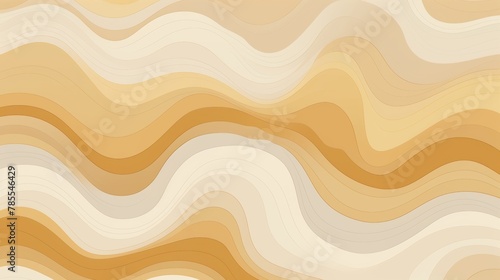 Beige brown waving lines abstract background illustration for organic natural banner wallpaper