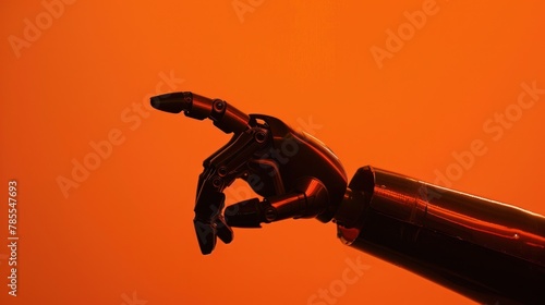 robot hand pointing photo