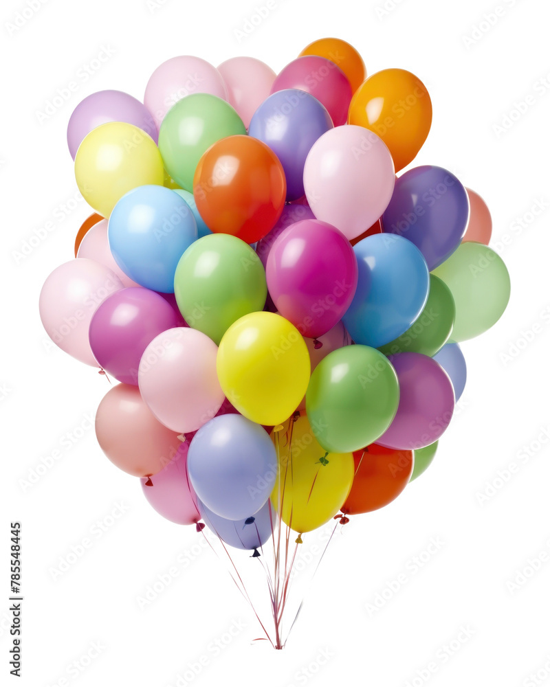 Balloon bunch white background anniversary Balloon bunch white background anniversary