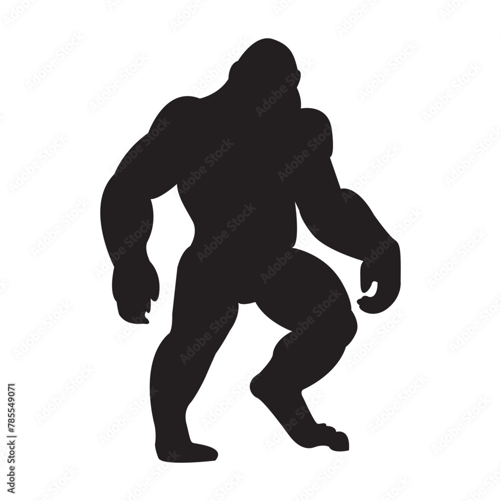 gorilla silhouettes vector gorilla silhouettes vector
