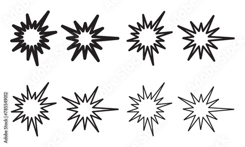 bomb outline icon set . Black, bold, regular, thin, light icon from army and war collection. isolated on white background