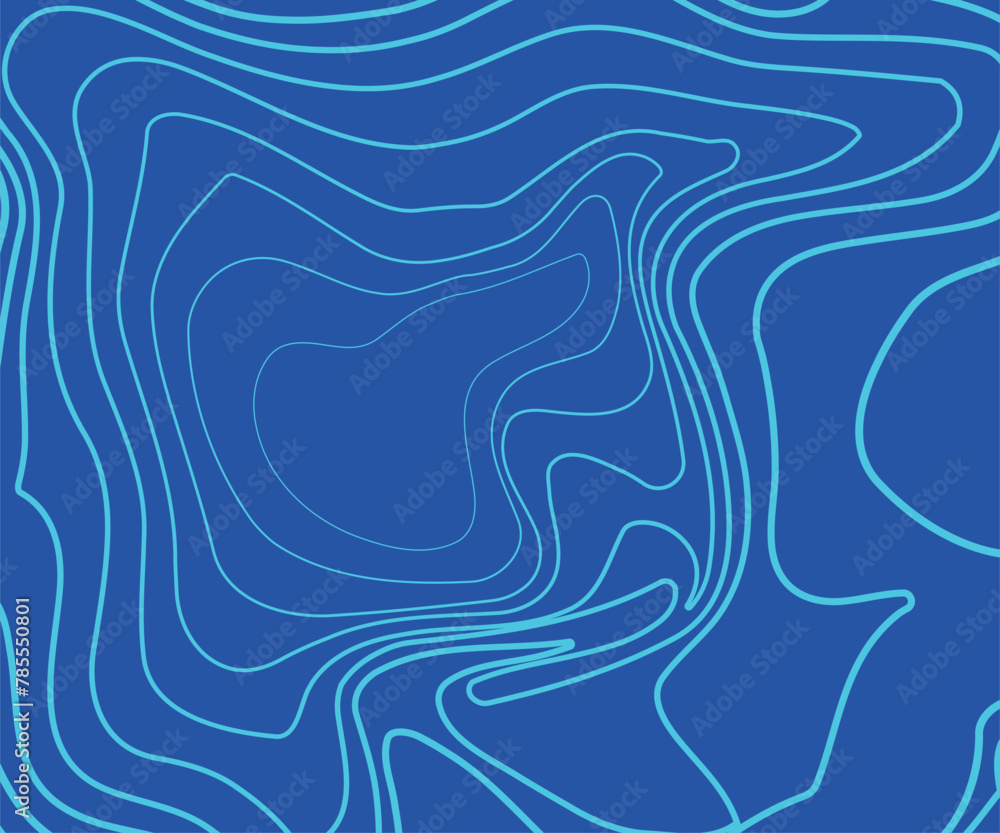 Thin Blue Line Doodle Seamless Pattern, Retro Abstract Wallpaper, Creative Abstract Background with Blue Waves Thin Blue Line Doodle Seamless Pattern, Retro Abstract Wallpaper, Creative Abstract Background with Blue Waves
