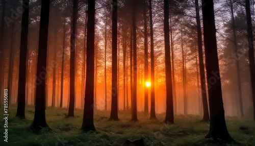 Sunset-in-the-forest © Ehtasham