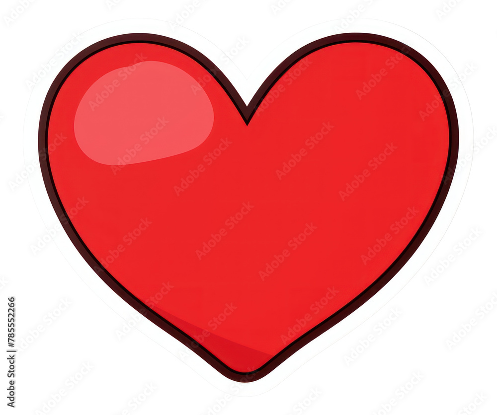 PNG Red heart shape symbol white background cartoon PNG Red heart shape symbol white background cartoon