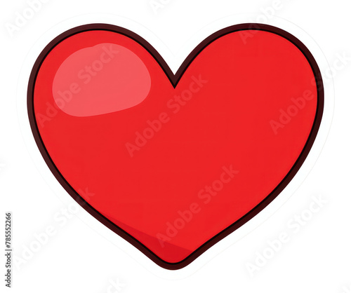 Free Download PNG  Red heart shape symbol white background cartoon - GFXLoad