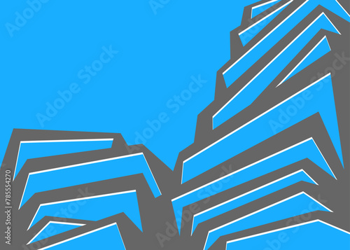 Abstract background with irregular staircase line pattern and with some copy space area