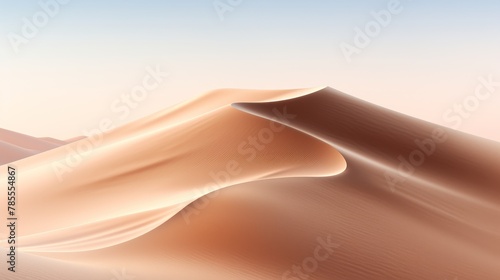 Desert Sand Dunes in Foreground