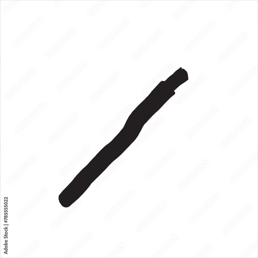 Islamic traditional natural teeth cleaning twig miswak or siwak made from the salvadora persica tree vector icon illustration. Islamic traditional natural teeth cleaning twig miswak or siwak made from the salvadora persica tree vector icon illustration.
