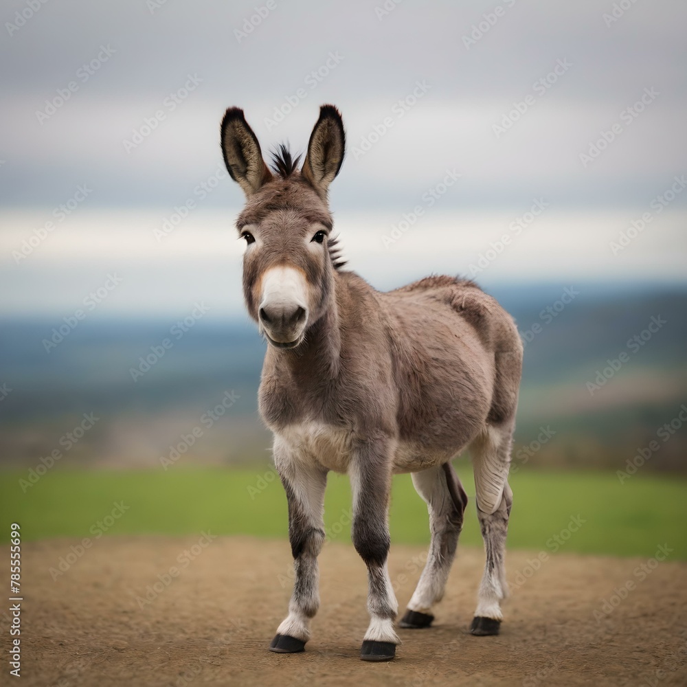 cute donkey in a field cute donkey in a field