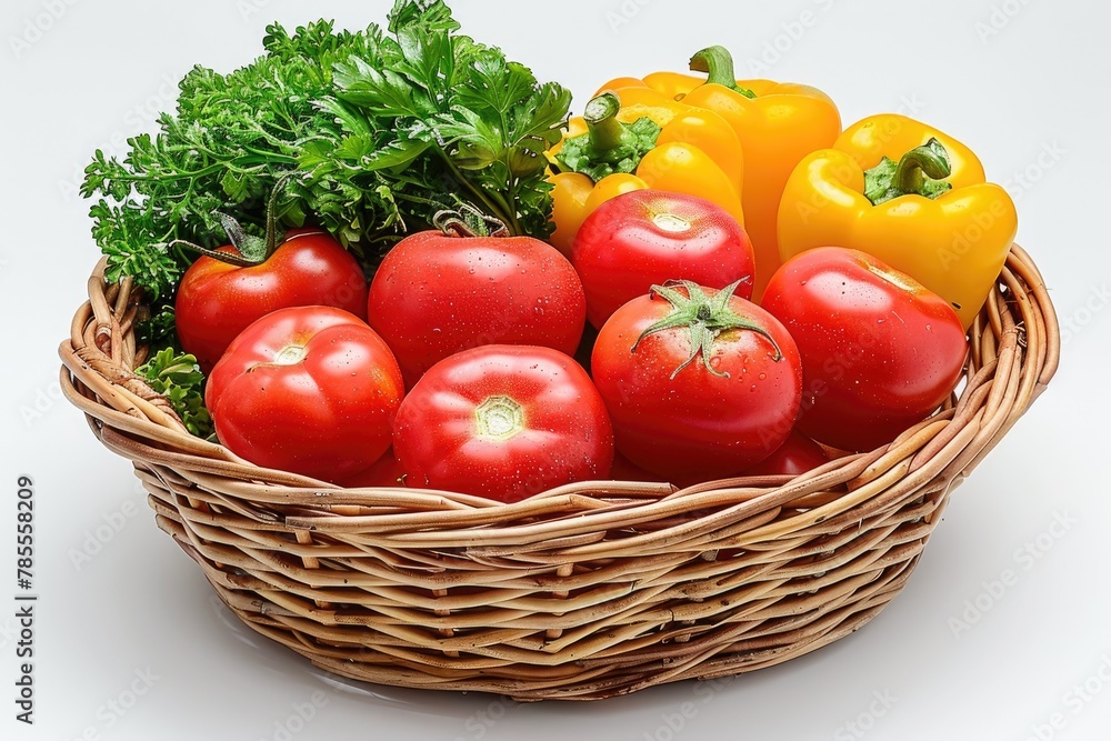 fresh vegetables product with basket professional advertising food photography fresh vegetables product with basket professional advertising food photography