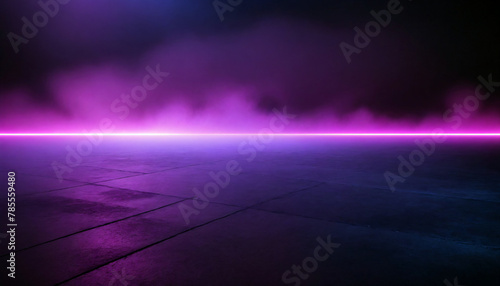 Abstract dark road background with glowing smoke effect © CreativeStock