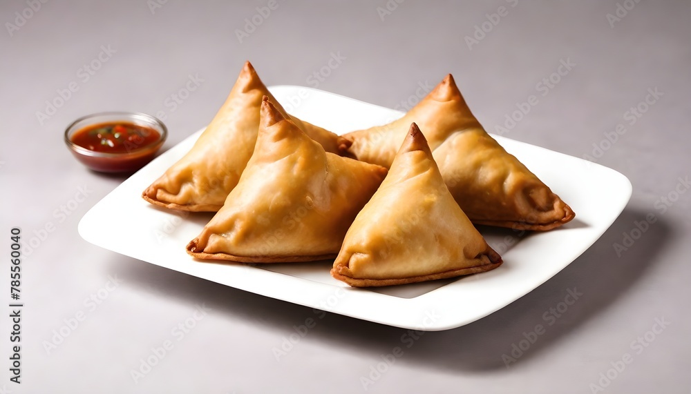 Samosa-with-the-white-baground Samosa-with-the-white-baground