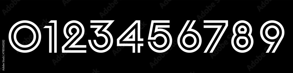set of creative number 1 to 10 logo designs. abstract number design vector illustration set of creative number 1 to 10 logo designs. abstract number design vector illustration