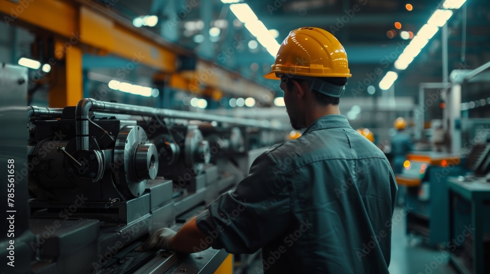 Engineers and factory managers wearing safety helmet inspect the machines in the production. inspector opened the machine to test the system to meet the standard. machine, maintenance. Engineers and factory managers wearing safety helmet inspect the machines in the production. inspector opened the machine to test the system to meet the standard. machine, maintenance.