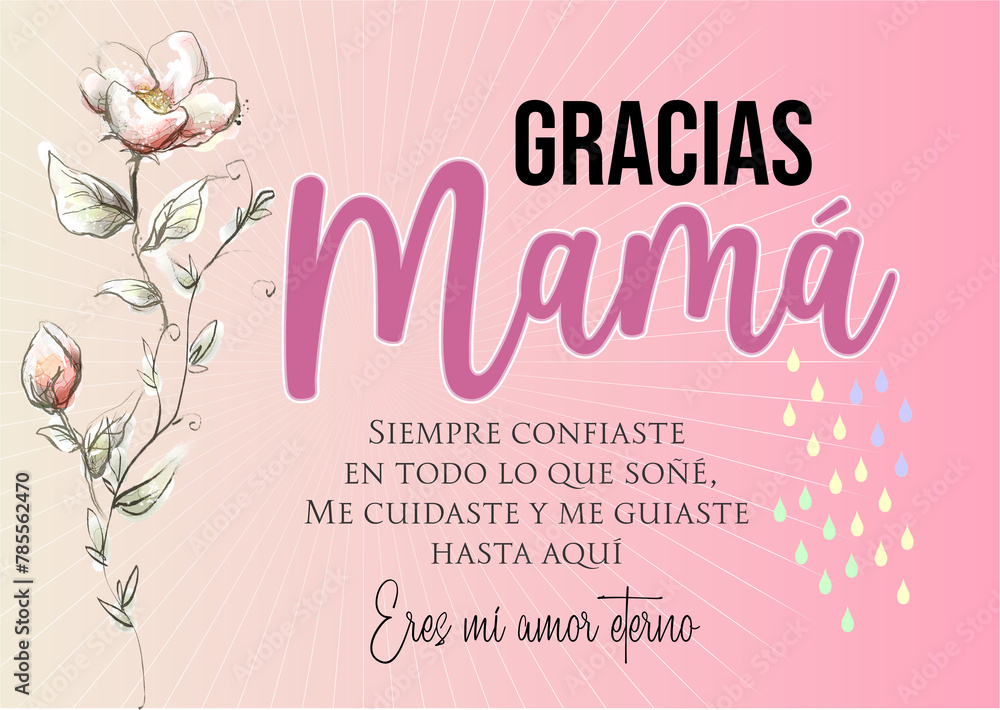 Tarjeta para enviarle a mamá en su día Tarjeta para enviarle a mamá en su día