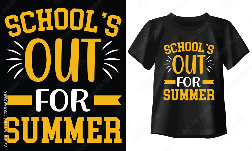 Schools Out For Summer T-shirt, summer Typography T-shirt Design
Schools Out For Summer T-shirt, summer Typography T-shirt Design