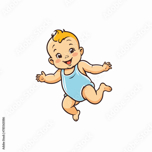 Cheerful Infant Vector