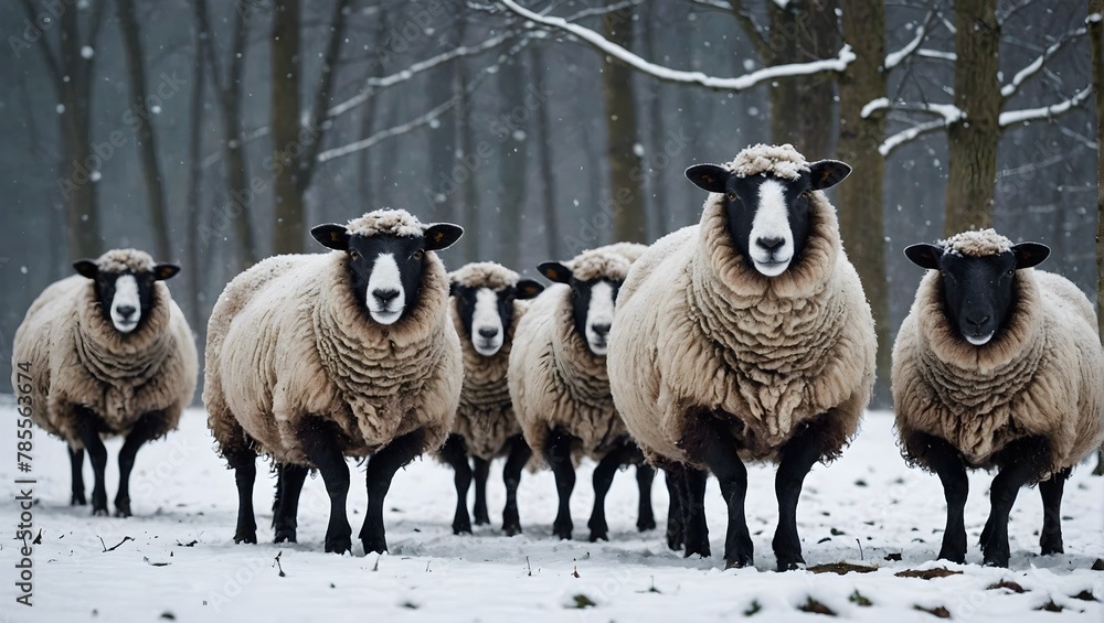 Sheep-in-the-snow-full-hd Sheep-in-the-snow-full-hd