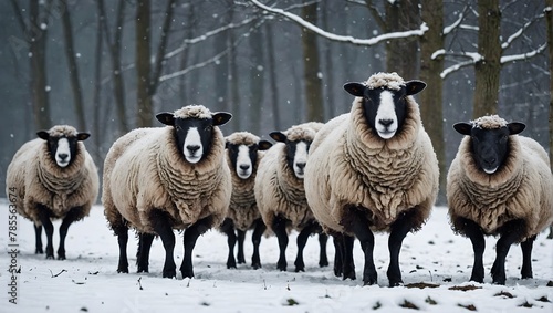 Sheep-in-the-snow-full-hd