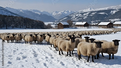 Sheep-in-the-snow-full-hd